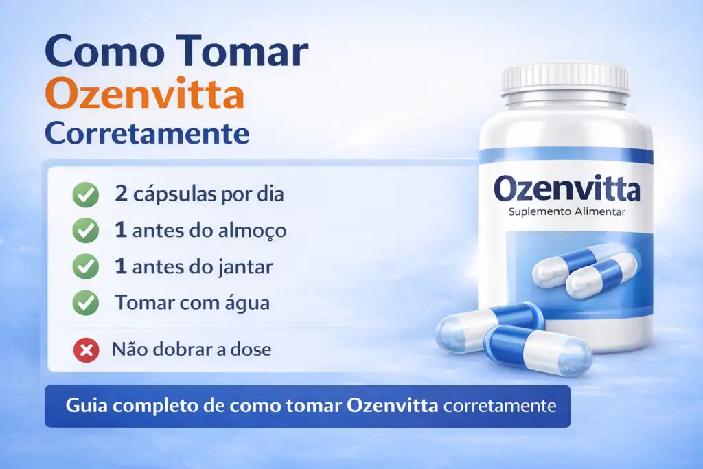 Guia completo de como tomar Ozenvitta corretamente
