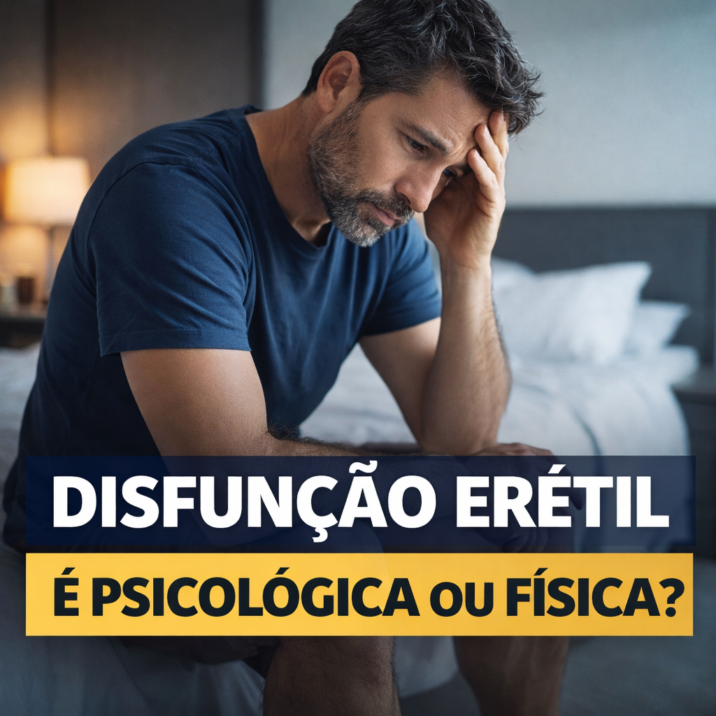 DISFUNÇÃO ERÉTIL É PSICOLÓGICA OU FÍSICA? ENTENDA AGORA