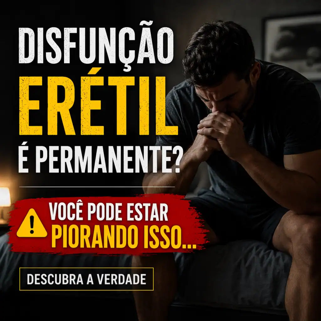 disfuncao eretil é permanente homem preocupado desempenho masculino como melhorar naturalmente
