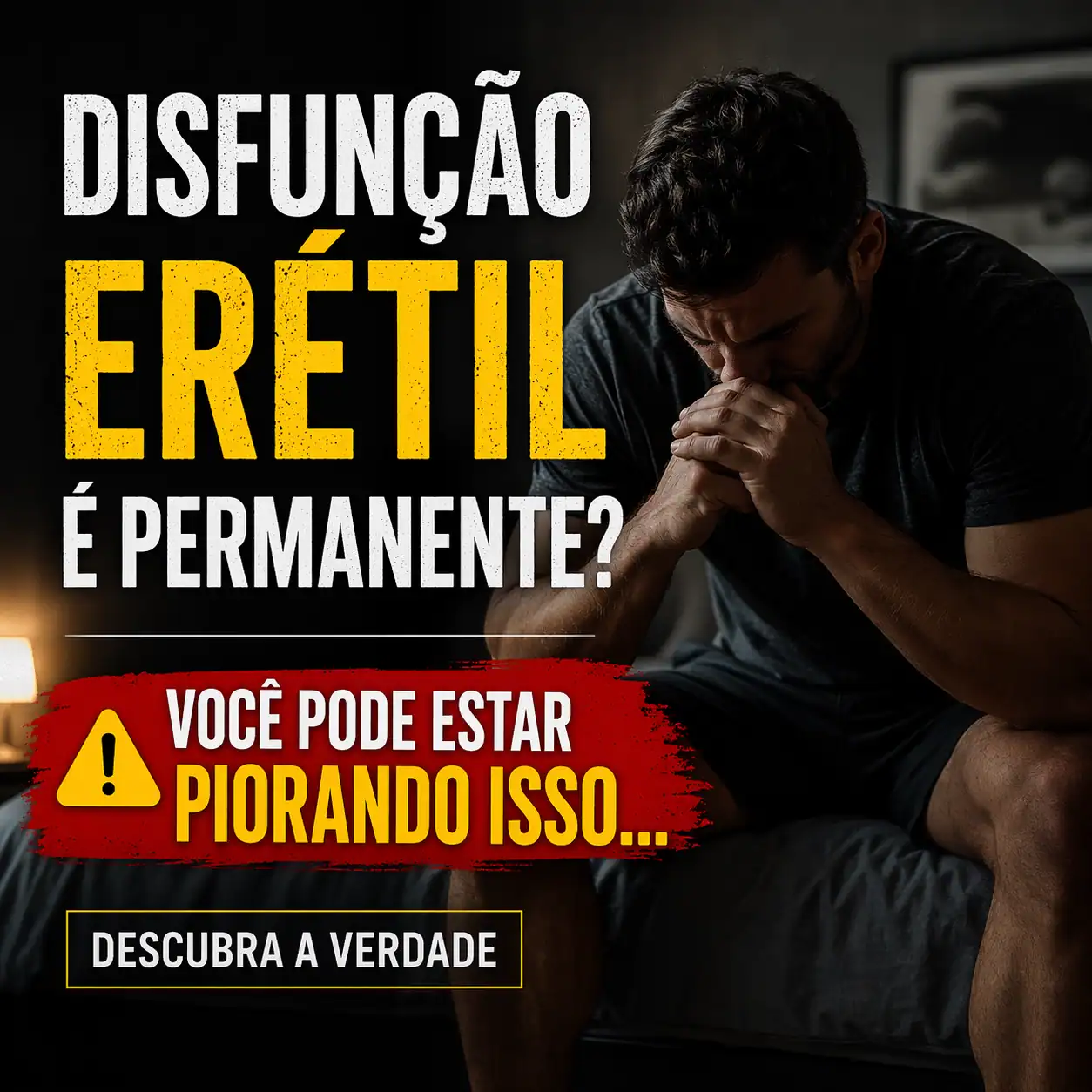 disfuncao eretil é permanente homem preocupado desempenho masculino como melhorar naturalmente