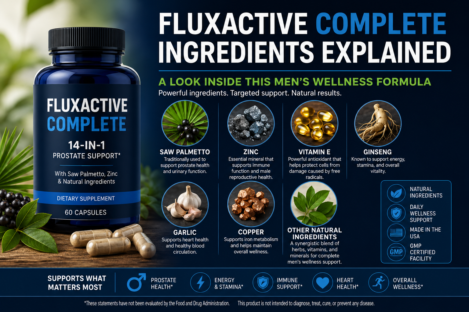 Mens Wellness Supplements 2026 with natural ingredients and wellness support for men