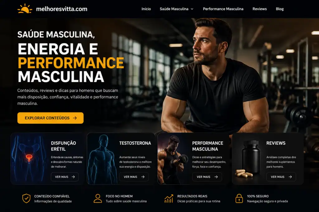 melhor suplemento saúde masculina comparativo 2026